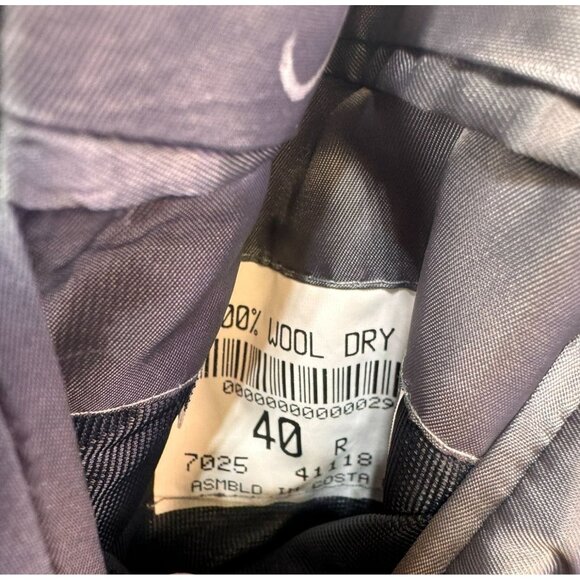 Perry Ellis Evening Mens Wool Tuxedo Jacket 40R Black - Picture 5 of 13